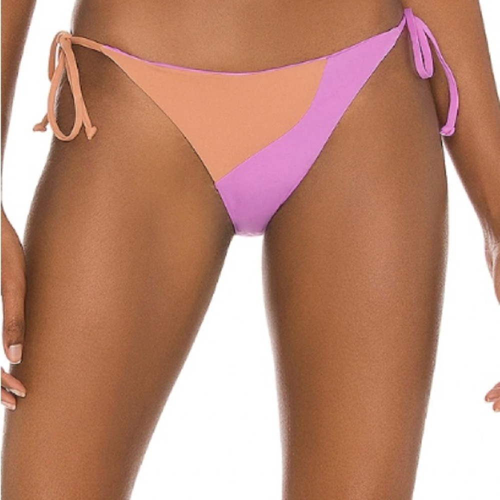 NEW L*Space Dani Classic Bikini Bottoms Size XL Revolve Brown Purple Swirl Boho‎ - Picture 2 of 9